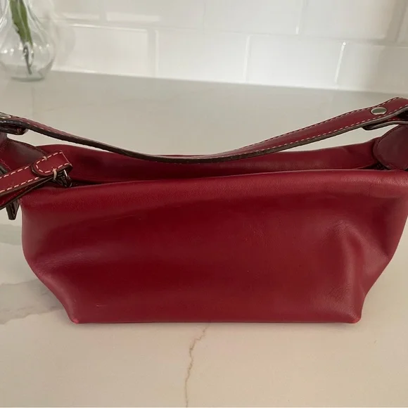 Coach Red Leather Wristlet/Clutch - Picture 6 of 7